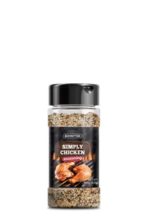 Small shaker bottle Schnitzo, simply chicken for chicken bbq and grilling