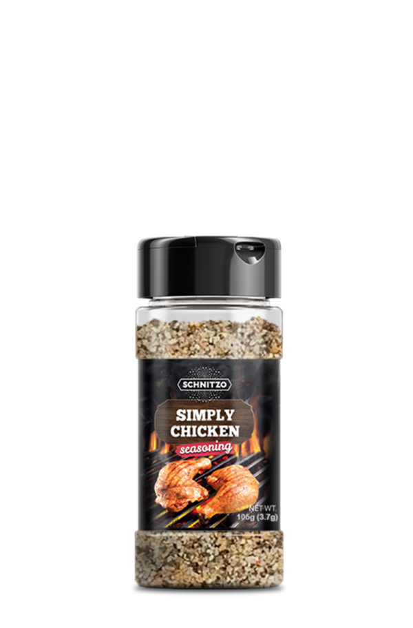 Small shaker bottle Schnitzo, simply chicken for chicken bbq and grilling